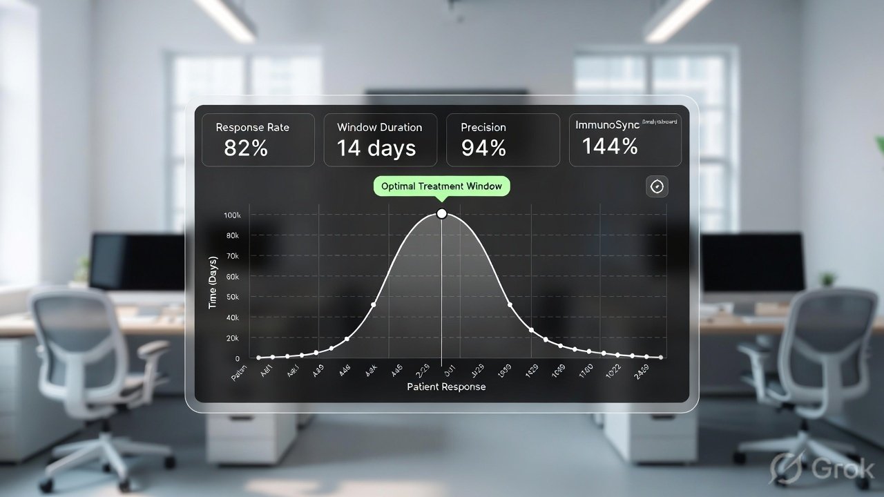Optimal treatment window — predictive analytics dashboard